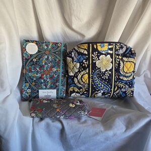 Vera Bradley Floral Accessory Set - Blue, Yellow, Red